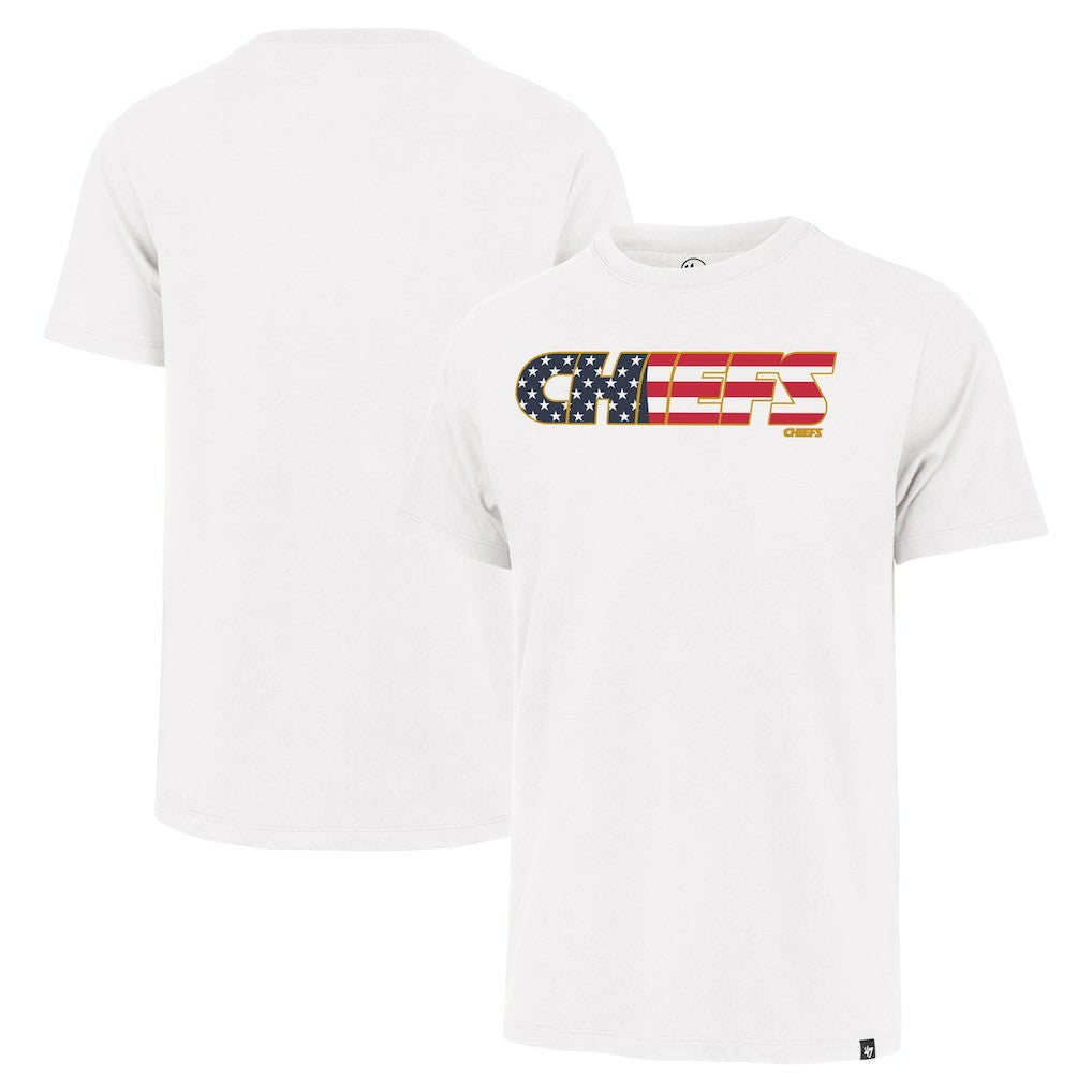 47 brand Kansas City Chiefs '47 Flag Script Franklin T-Shirt White