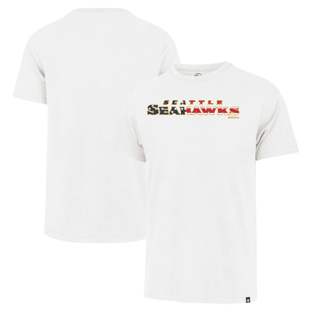 47 brand Seattle Seahawks '47 Flag Script Franklin T-Shirt White