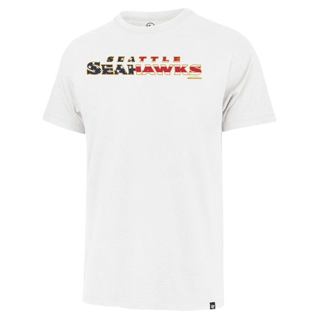 47 brand Seattle Seahawks '47 Flag Script Franklin T-Shirt White