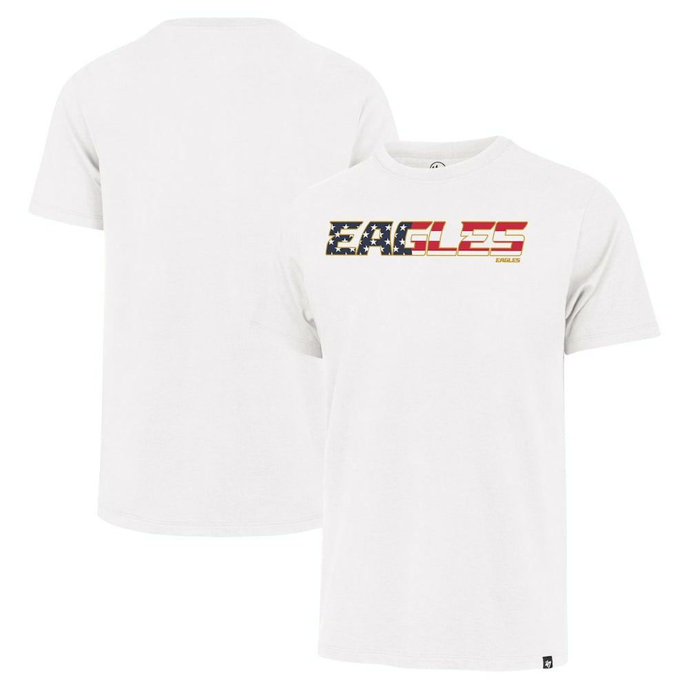 47 brand Philadelphia Eagles '47 Flag Script Franklin T-Shirt White