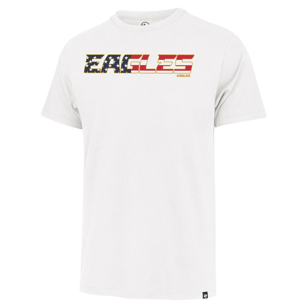 47 brand Philadelphia Eagles '47 Flag Script Franklin T-Shirt White