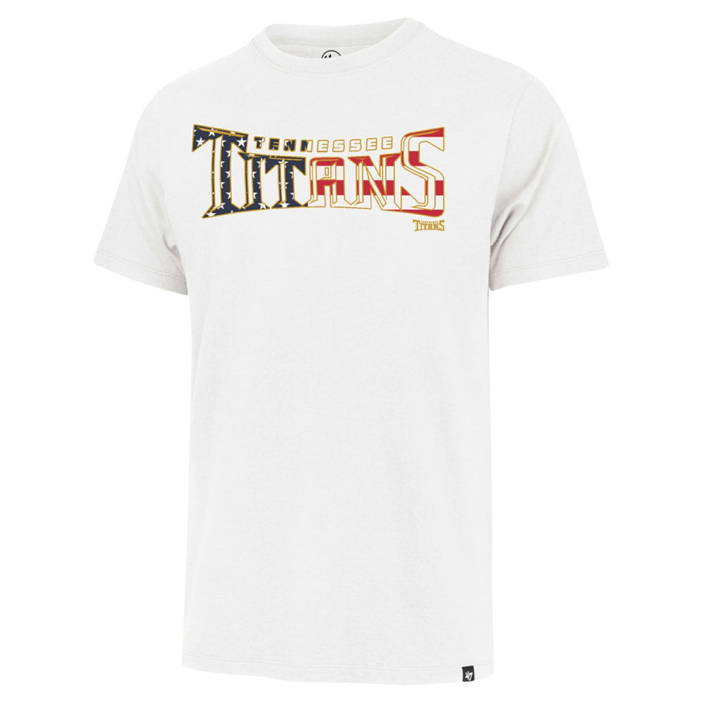 47 brand Tennessee Titans '47 Flag Script Franklin T-Shirt White