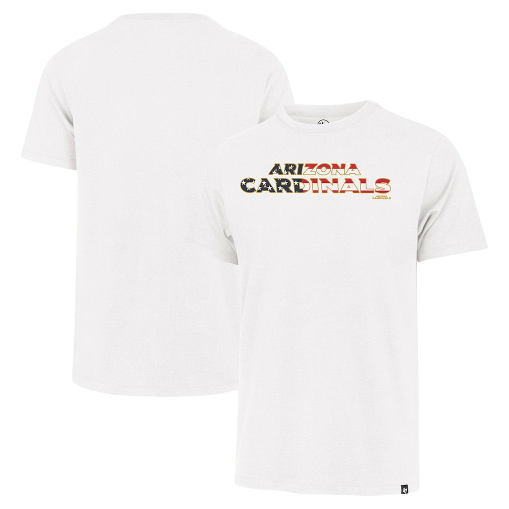 47 brand Arizona Cardinals '47 Flag Script Franklin T-Shirt White