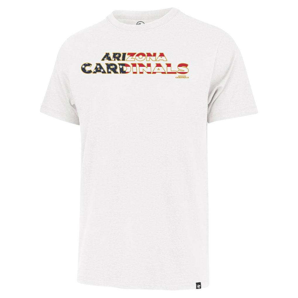 47 brand Arizona Cardinals '47 Flag Script Franklin T-Shirt White