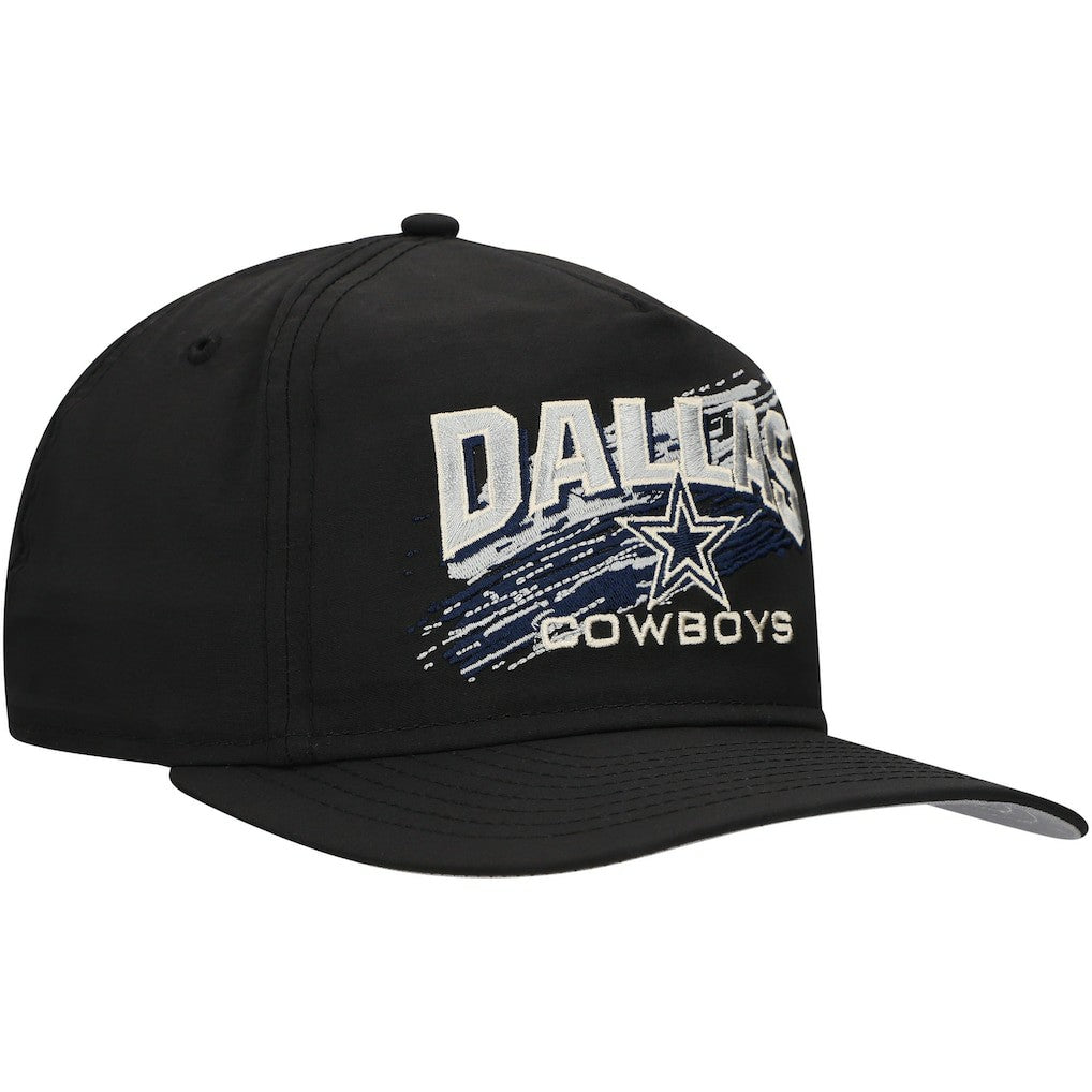 Dallas Cowboys New Era Throwback Brush Golfer Snapback Hat Black
