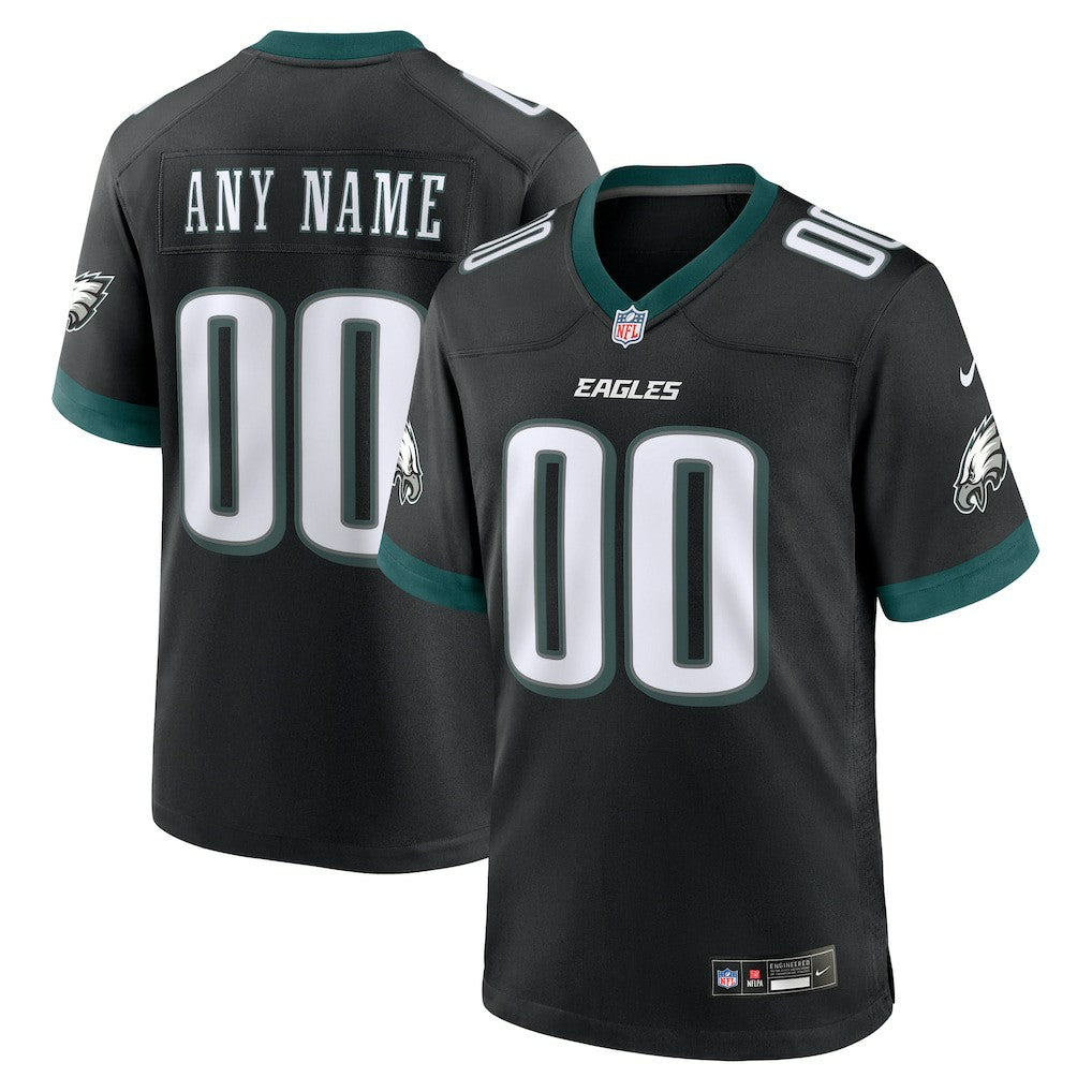 Nike Philadelphia Eagles Alternate Custom Game Jersey Black