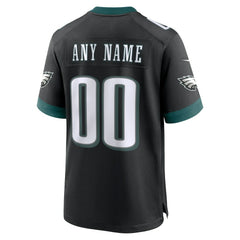 Nike Philadelphia Eagles Alternate Custom Game Jersey Black