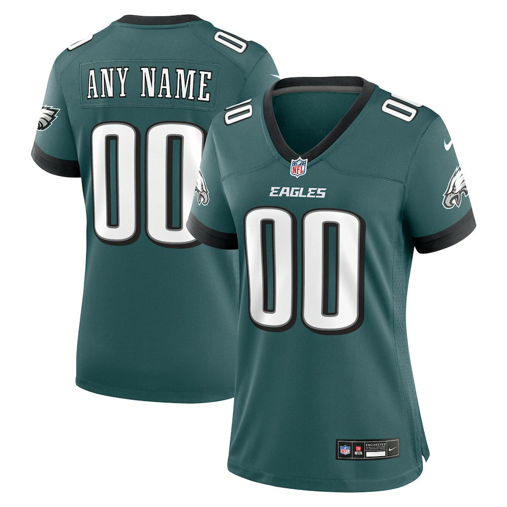 Nike Philadelphia Eagles Women's Custom Game Jersey Midnight Green