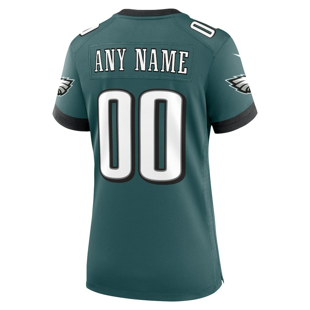 Nike Philadelphia Eagles Women's Custom Game Jersey Midnight Green