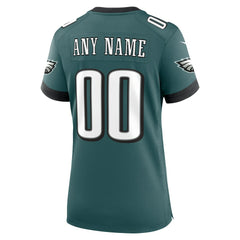 Nike Philadelphia Eagles Women's Custom Game Jersey Midnight Green