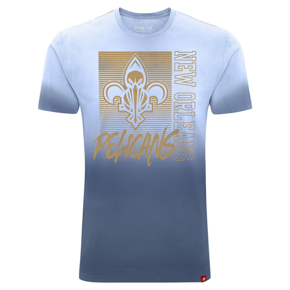 New Orleans Pelicans Sportiqe Unisex Bingham Sun-Fade T-Shirt Navy