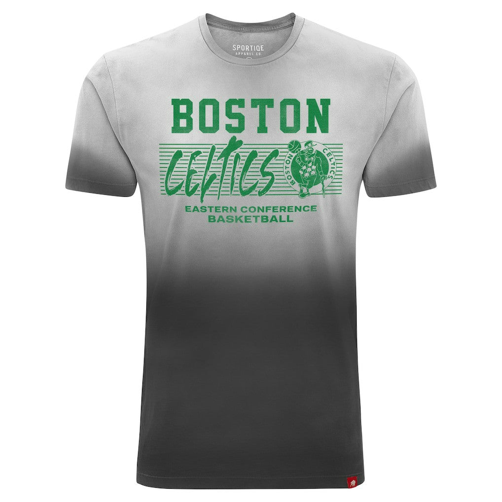 Boston Celtics Sportiqe Unisex Bingham Sun-Fade T-Shirt Black