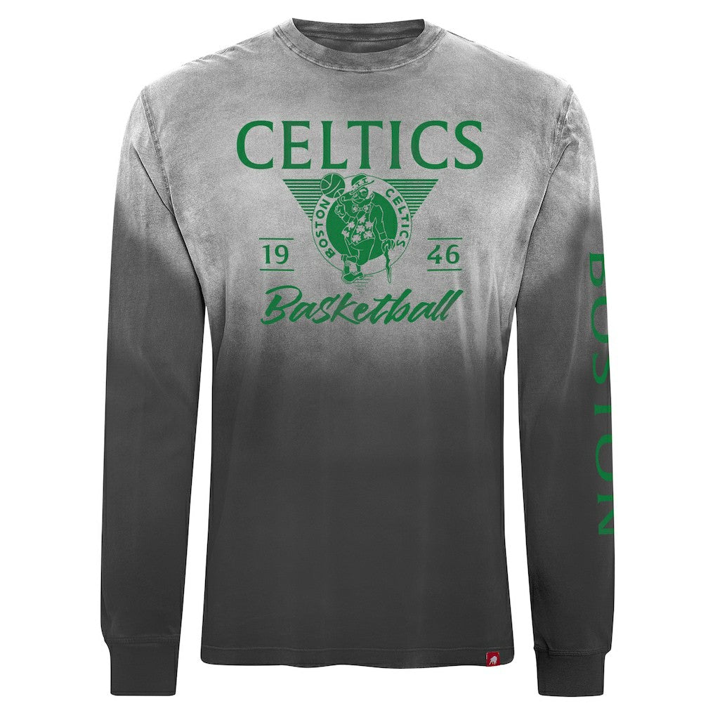Boston Celtics Sportiqe Unisex Mohave Sun-Dipped Long Sleeve T-Shirt Black