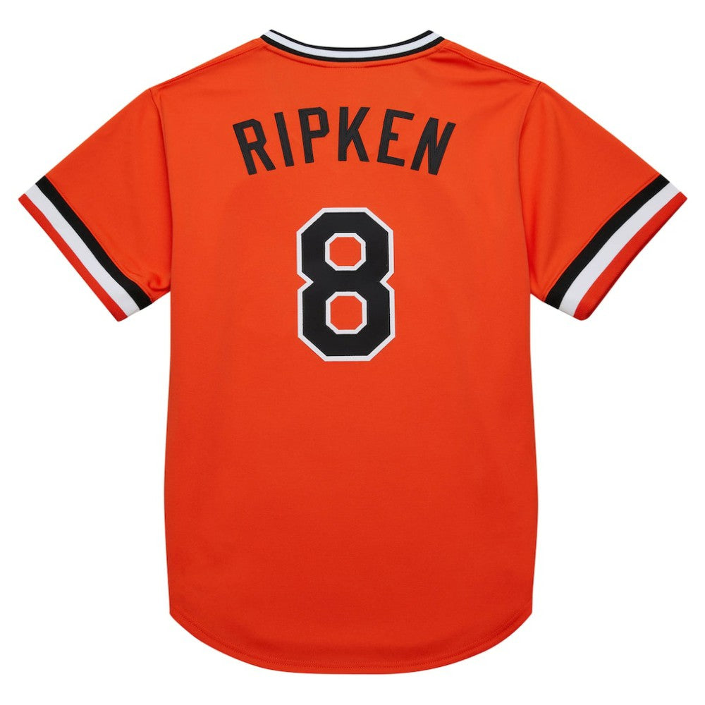 Cal Ripken Jr. Baltimore Orioles Mitchell & Ness 2001 Cooperstown Collection Authentic Throwback Jersey - Orange - Mitchell & Ness Online