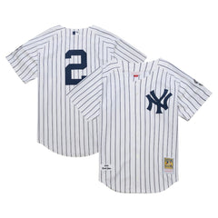 Derek Jeter New York Yankees Mitchell & Ness 2014 Cooperstown Collection Authentic Throwback Jersey - White - Mitchell & Ness Lifestyle
