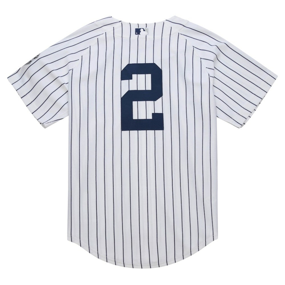 Derek Jeter New York Yankees Mitchell & Ness 2014 Cooperstown Collection Authentic Throwback Jersey - White - Mitchell & Ness Lifestyle