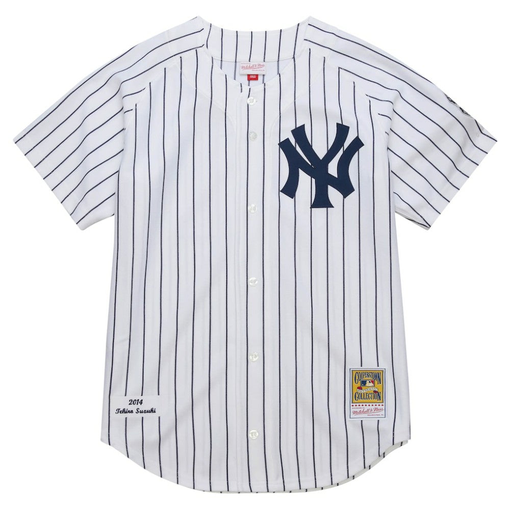 Ichiro Suzuki New York Yankees Mitchell & Ness 2014 Cooperstown Collection Authentic Throwback Jersey - White - Mitchell & Ness Sale