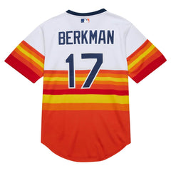 Lance Berkman Houston Astros Mitchell & Ness 2004 Cooperstown Collection Authentic Throwback Jersey - White - Mitchell & Ness Discount
