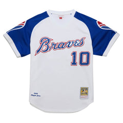 Chipper Jones Atlanta Braves Mitchell & Ness 2004 Cooperstown Collection Authentic Throwback Jersey - White - Mitchell & Ness Sale