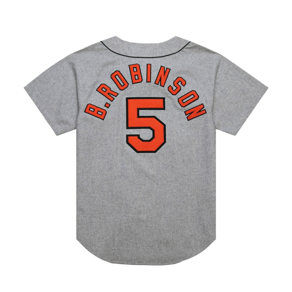Brooks Robinson Baltimore Orioles Mitchell & Ness Cooperstown Collection 1966 Authentic Jersey - Gray - Mitchell & Ness Online