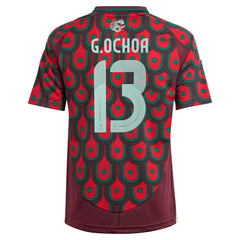 Guillermo Ochoa Mexico National Team Youth 2024 Home Replica Player Jersey Burgundy - Adidas Discount