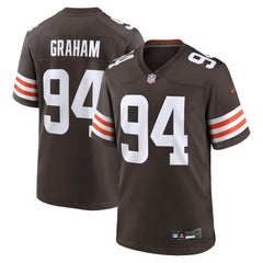Nike Mason Graham Cleveland Browns 2025 NFL Draft First Round Pick Game Jersey Brown