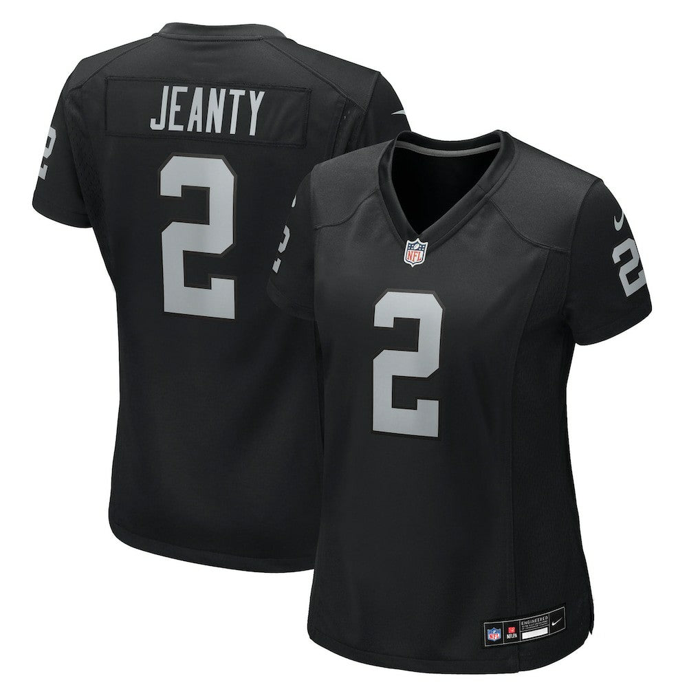 Nike Ashton Jeanty Las Vegas Raiders Women's 2025 NFL Draft First Round Pick Team Game Jersey Black