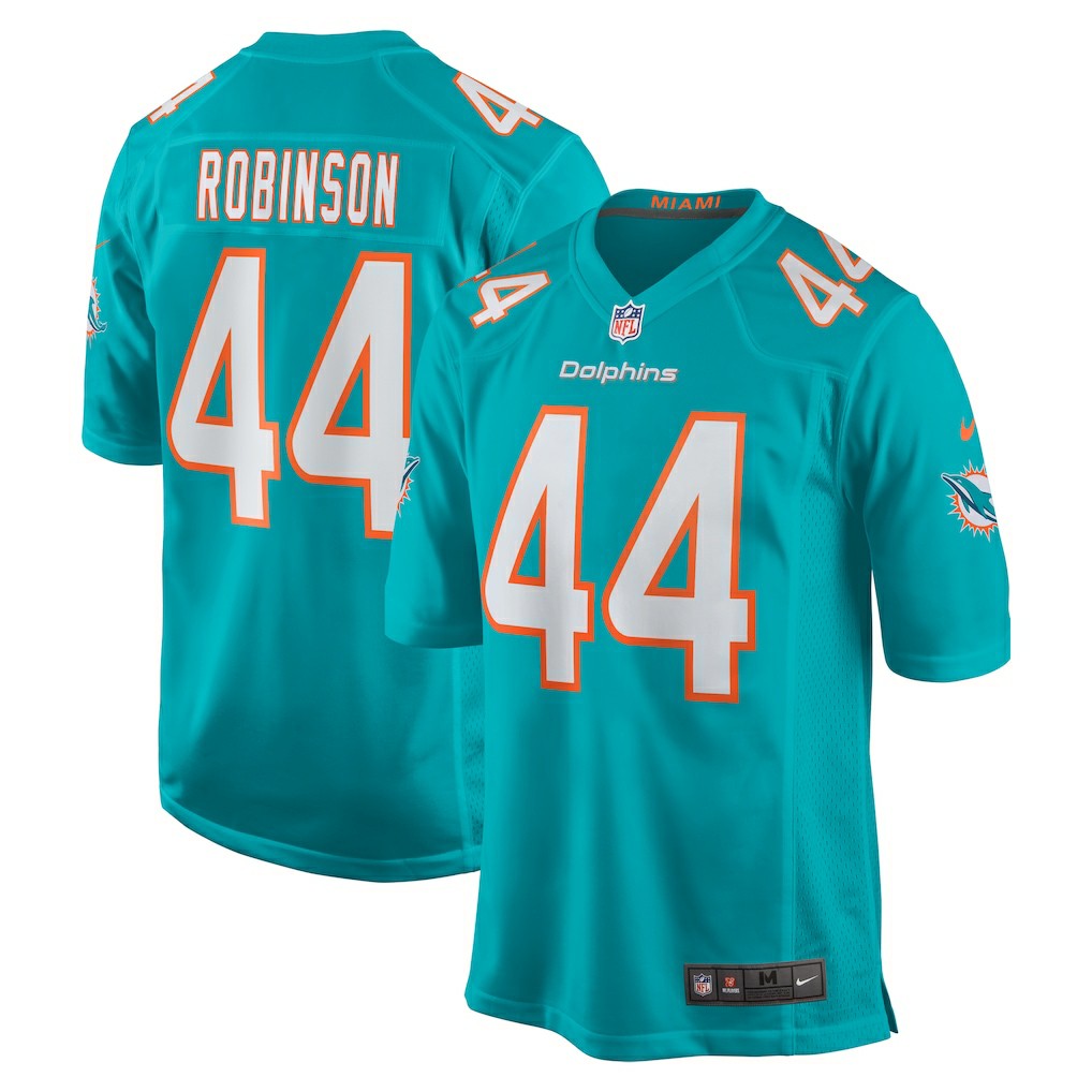 Nike Chop Robinson Miami Dolphins Player Game Jersey Aqua