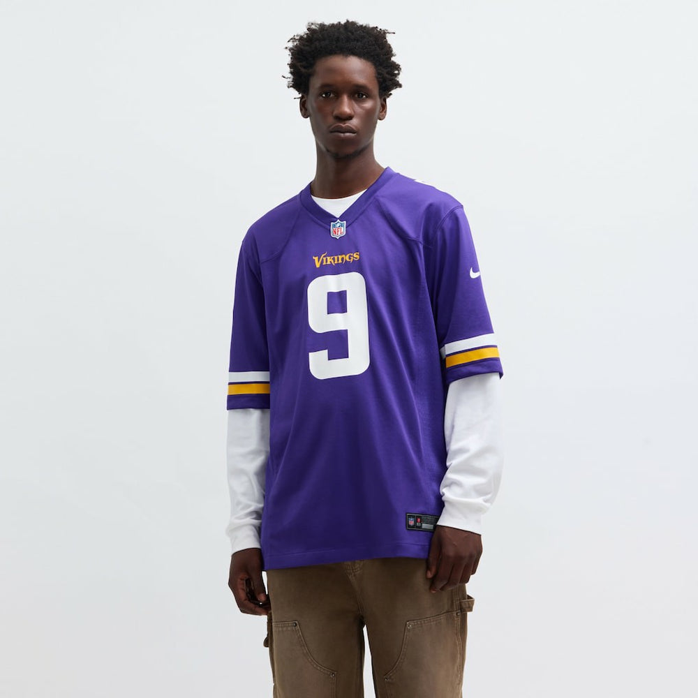 Nike J.J. McCarthy Minnesota Vikings Player Game Jersey Purple