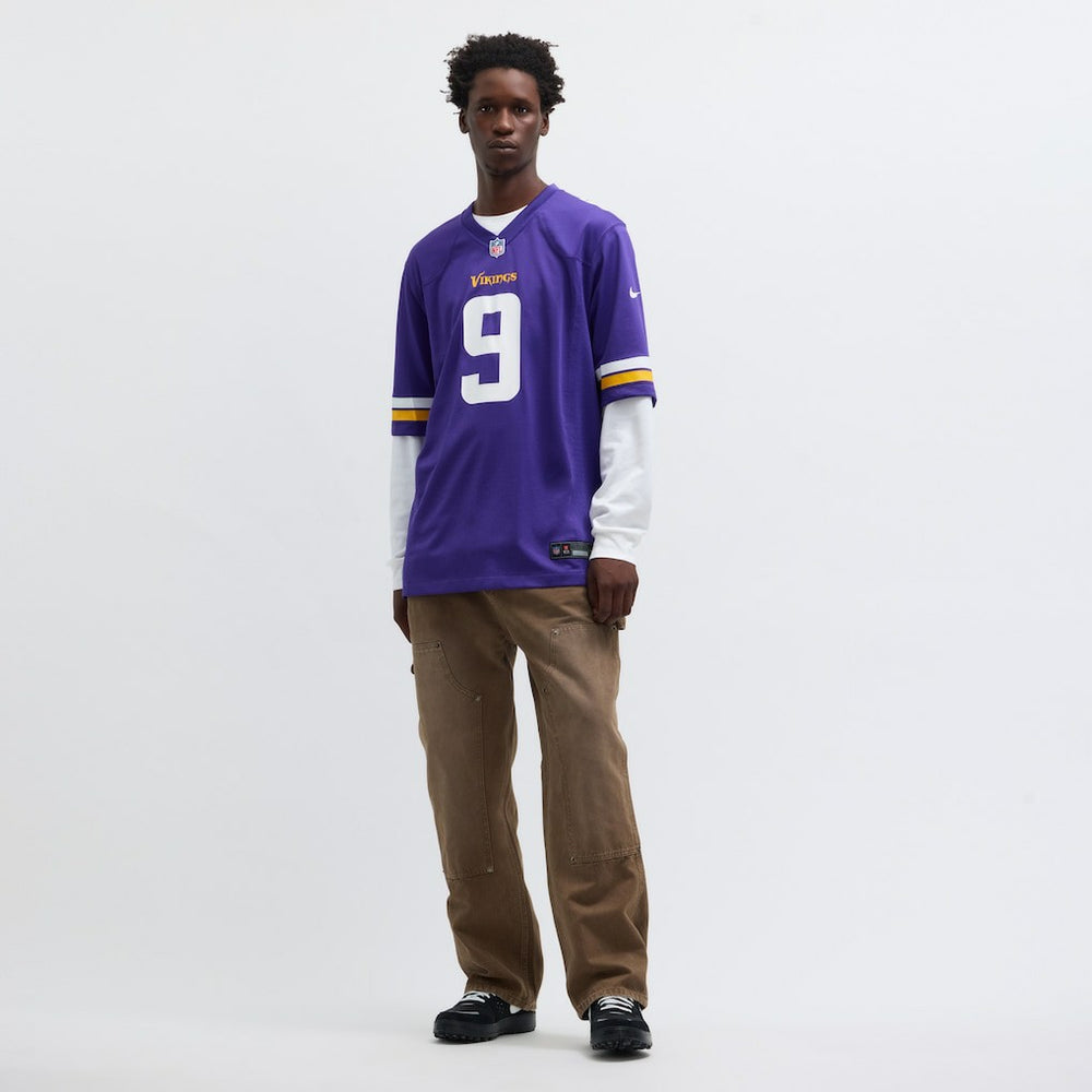 Nike J.J. McCarthy Minnesota Vikings Player Game Jersey Purple