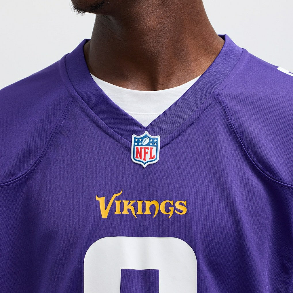Nike J.J. McCarthy Minnesota Vikings Player Game Jersey Purple
