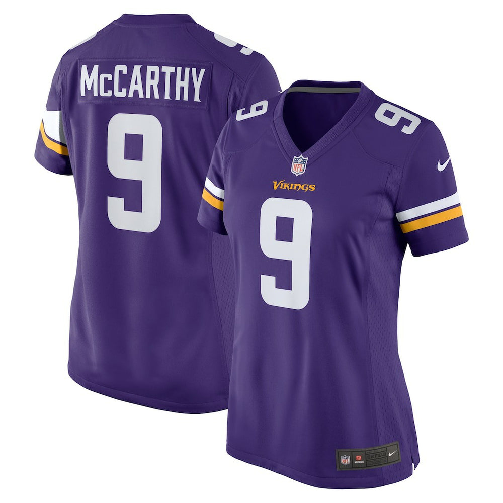 Nike J.J. McCarthy Minnesota Vikings Women's Player Game Jersey Purple