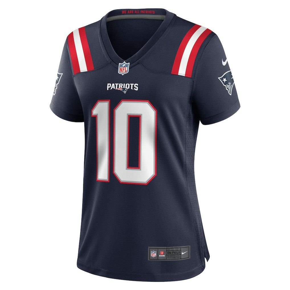 Nike Drake Maye New England Patriots Women's Player Game Jersey Navy