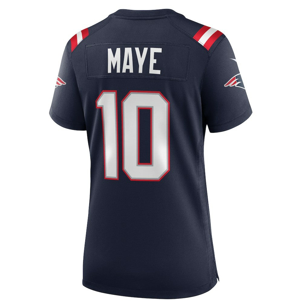 Nike Drake Maye New England Patriots Women's Player Game Jersey Navy
