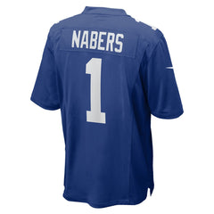 Nike Malik Nabers New York Giants Player Game Jersey Royal