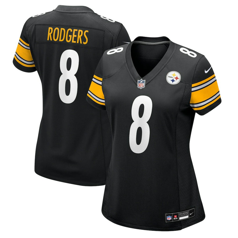 Nike Aaron Rodgers Pittsburgh Steelers Women's Game Jersey Black