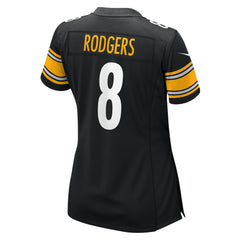 Nike Aaron Rodgers Pittsburgh Steelers Women's Game Jersey Black
