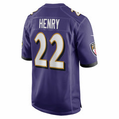 Nike Derrick Henry Baltimore Ravens Game Player Jersey Purple