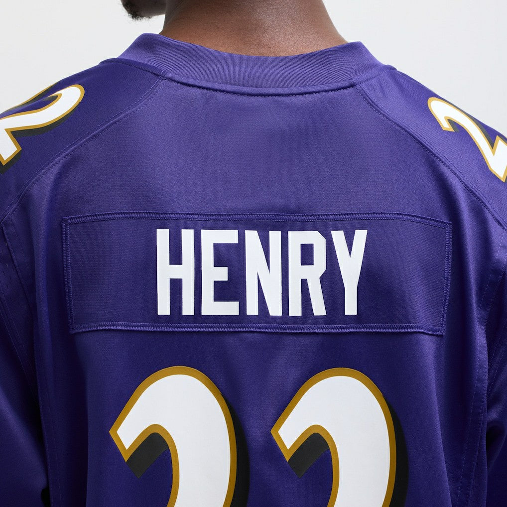 Nike Derrick Henry Baltimore Ravens Game Player Jersey Purple