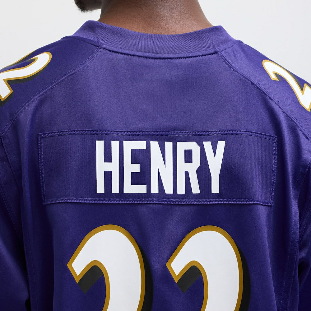 Nike Derrick Henry Baltimore Ravens Game Player Jersey Purple