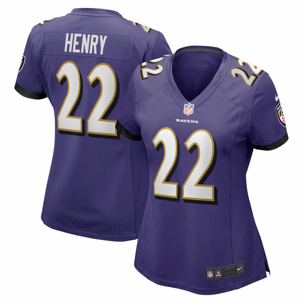 Nike Derrick Henry Baltimore Ravens Women's Game Player Jersey Purple