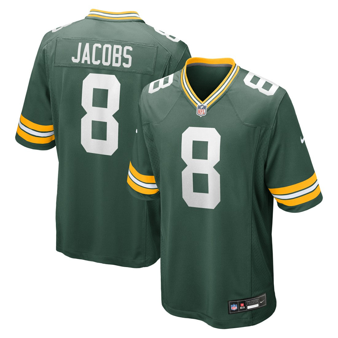 Nike Josh Jacobs Green Bay Packers Team Game Jersey Green
