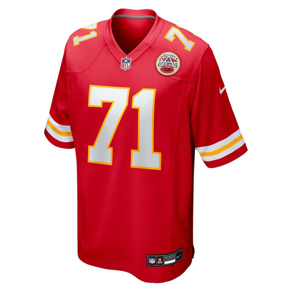 Nike Josh Simmons Kansas City Chiefs 2025 NFL Draft First Round Pick Game Jersey Red