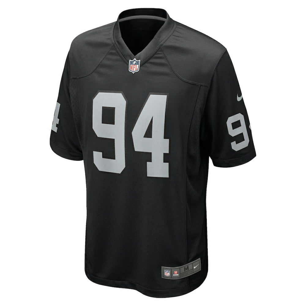Nike Christian Wilkins Las Vegas Raiders Team Game Jersey Black