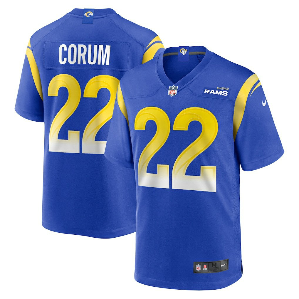 Nike Blake Corum Los Angeles Rams Game Player Jersey Royal