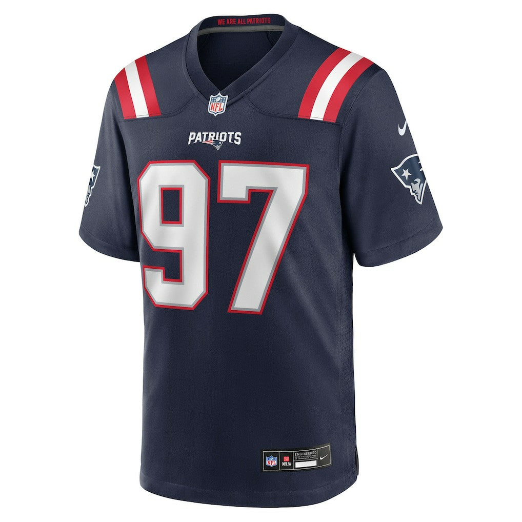 Nike Milton Williams New England Patriots Game Player Jersey Navy