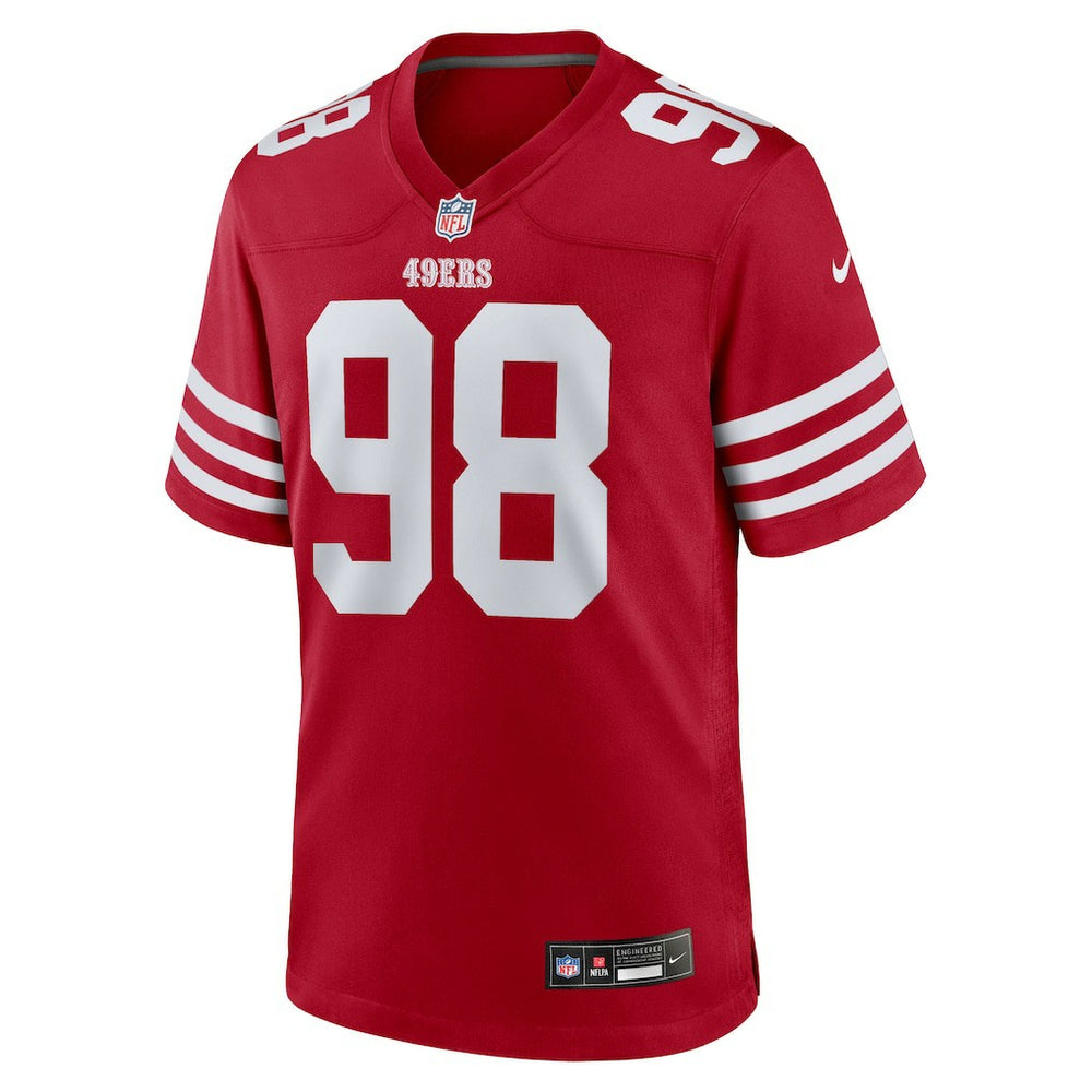 Nike Mykel Williams San Francisco 49ers 2025 NFL Draft First Round Pick Game Jersey Scarlet