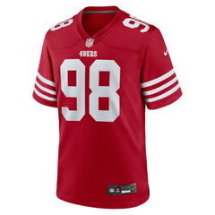 Nike Mykel Williams San Francisco 49ers 2025 NFL Draft First Round Pick Game Jersey Scarlet