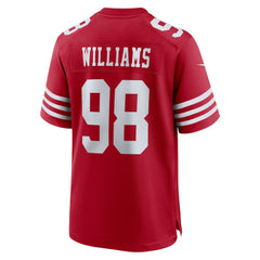 Nike Mykel Williams San Francisco 49ers 2025 NFL Draft First Round Pick Game Jersey Scarlet