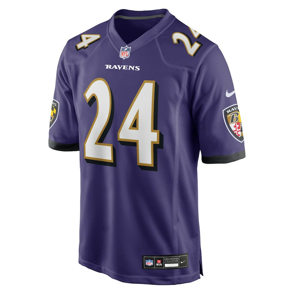 Nike Malaki Starks Baltimore Ravens 2025 NFL Draft First Round Pick Game Jersey Purple